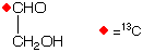 structure of [1-13C]glycolaldehyde