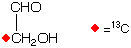 structure of [2-13C]glycolaldehyde