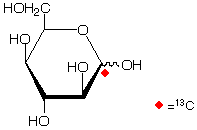 structure of D-[1-13C]idose