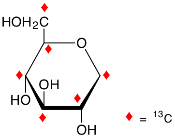 structure of 1,5-D-anhydroglucitol-13C6