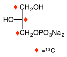 structure of sn-[UL-13C3]glycerol 3-phosphate disodium salt