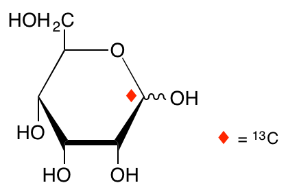 structure of D-[1-13C]allose