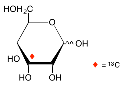 structure of D-[3-13C]allose