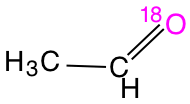 structure of [1-18O]acetaldehyde structure