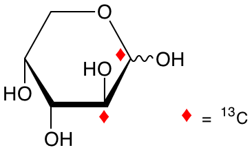 structure of D-[1,2-13C2]arabinose