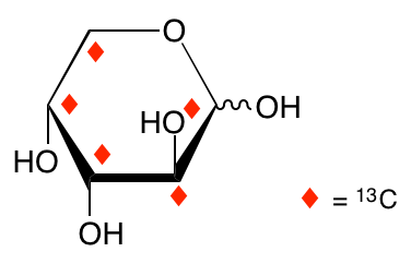 structure of D-[UL-13C5]arabinose