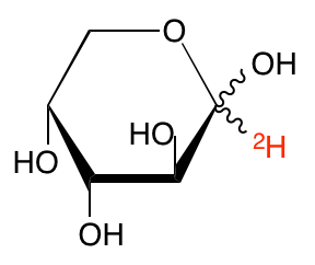 structure of D-[1-2H]arabinose