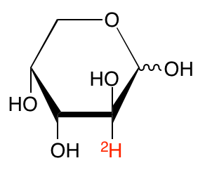 structure of D-[2-2H]arabinose