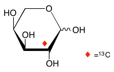 structure of L-[2-13C]arabinose