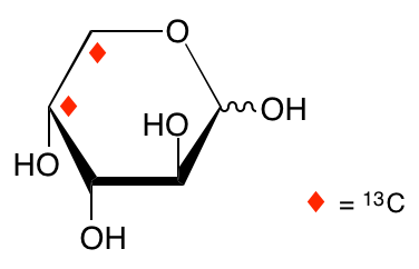 structure of D-[4,5-13C2]arabinose