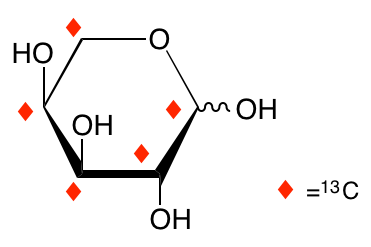 structure of L-[UL-13C5]arabinose