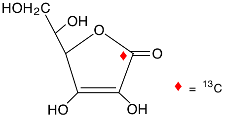 structure of L-[1-13C]ascorbic acid