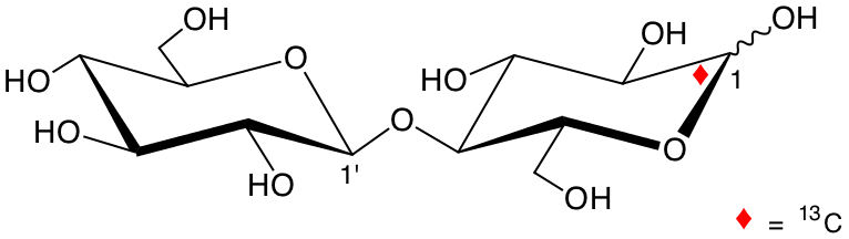 structure of [1-13C]cellobiose