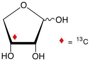 structure of D-[3-13C]erythrose