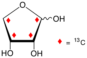 structure of D-[UL-13C4]erythrose