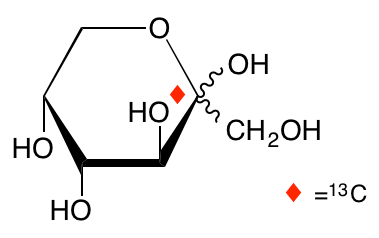 structure of D-[2-13C]fructose