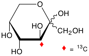 structure of D-[3-13C]fructose