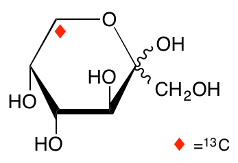 structure of D-[6-13C]fructose