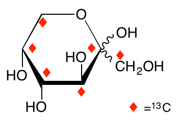 structure of D-[UL-13C6]fructose