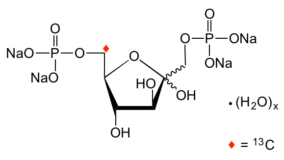 structure of D-[6-13C]fructose 1,6-bisphosphate (sodium salt)
