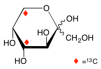 structure of D-[4,6-13C2]fructose