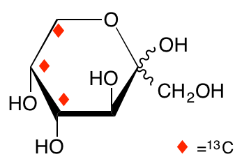 structure of D-[4,5,6-13C3]fructose