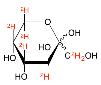 structure of D-[UL-2H7]fructose
