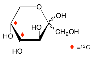 structure of D-[4,5-13C2]fructose