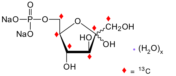 D-[UL-13C6]fructose 6-phosphate (disodium salt) a Carbon-13 isotope  structure, pricing