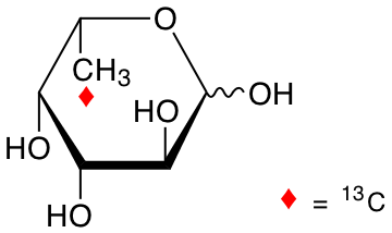 structure of L-[6-13C]fucose
