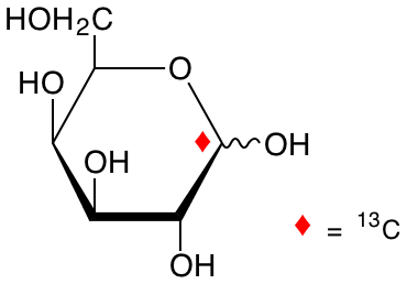 structure of D-[1-13C]galactose