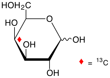 structure of D-[4-13C]galactose