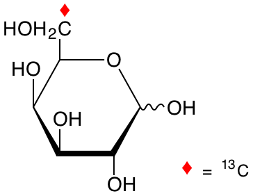 structure of D-[6-13C]galactose