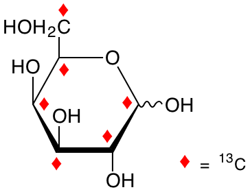 structure of D-[UL-13C6]galactose