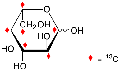 structure of L-[UL-13C6]galactose