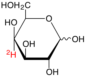structure of D-[4-2H]galactose