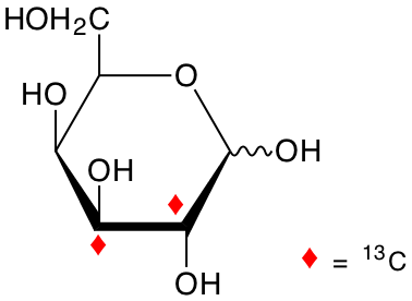 structure of D-[2,3-13C2]galactose