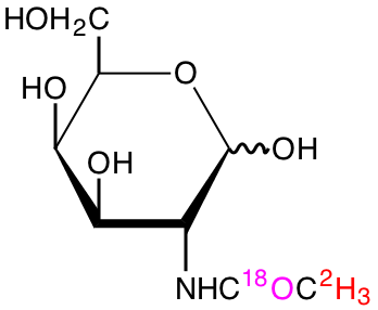 structure of N-[Me-2H3;18O]acetyl-D-galactosamine