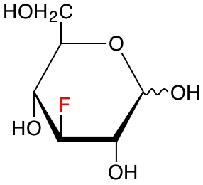 structure of 3-deoxy-3-fluoro-D-glucose