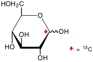 structure of D-[1-13C]glucose