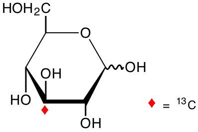 structure of D-[3-13C]glucose