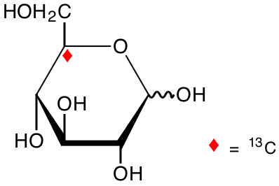 structure of D-[5-13C]glucose