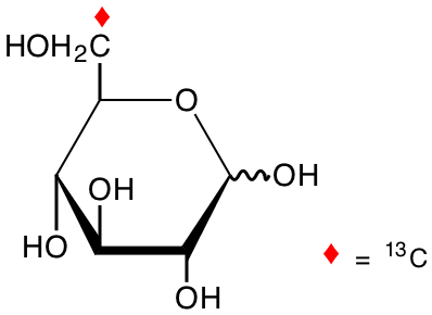 structure of D-[6-13C]glucose