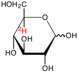 structure of D-[5-2H]glucose
