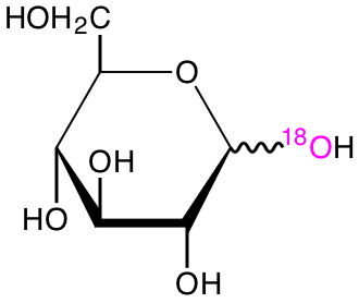 structure of D-[1-18O]glucose