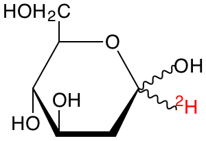 structure of 2-deoxy-D-[1-2H]glucose