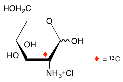 structure of D-[2-13C]glucosamine HCL