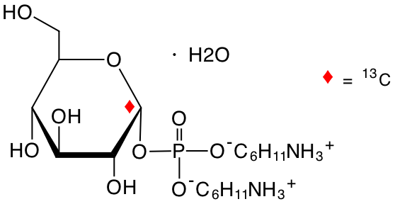 structure of alpha-D-[UL-13C6]Glc1P