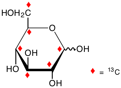structure of D-[UL-13C6]glucose