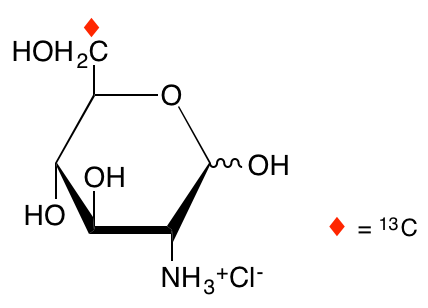 structure of D-[6-13C]glucosamine HCL